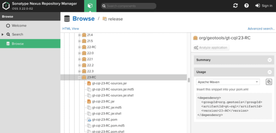 osgeo nexus repository